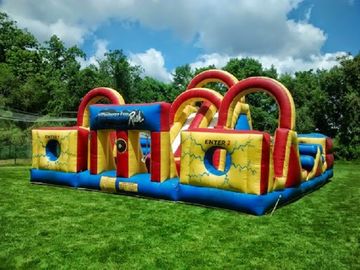 Adventure Backyard Obstacle Course Bounce House Kids Fun Obstacle Course Jumpers
