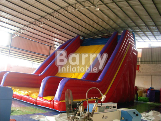 0.55mm PVC Customize Inflatable Water Slides Cartoon Theme Large Amusement Park