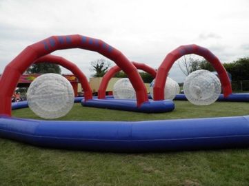 Welded Funny Outdoor Inflatable Toys Inflatable Zorb Ball Race Ramp