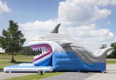 EN14960 Snappy Shark Jumping Castle Inflate Combo Commercial Grade