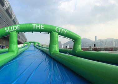 Popular 300 Meters Long Carzy Huge Inflatable Slide Air Sealed PVC Tarpaulin