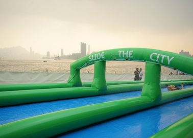 Popular 300 Meters Long Carzy Huge Inflatable Slide Air Sealed PVC Tarpaulin