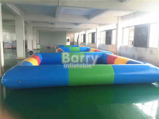Light Blue Color Portable Water Pool With Inflatable Toys 4x6m