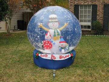 Outdoor Transparent Beautiful Giant Advertising Inflatables Snow Globe CE Approval