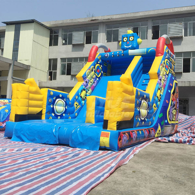 Commercial Inflatable Water Slides Robot Theme Outdoor With Printing