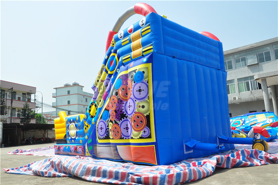 Commercial Inflatable Water Slides Robot Theme Outdoor With Printing