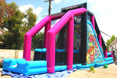 0.55mm PVC Inflatable 5k Run / Commercial Inflatable Obstacle Course Big Red Event Equipment