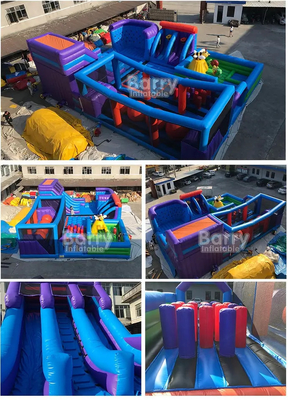Kids N Adults Indoor Inflatable Park With Obstacle Courses Sport Game Inside