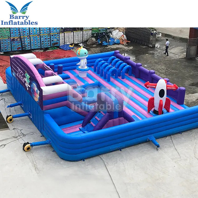 Custom Tarpaulin Inflatable Trampoline Park Attractive Inflatable Playground Bouncy Castle