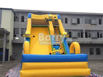 Commercial Inflatable Bounce Slide Outdoor Small Minions Inflatable Slide For Kids
