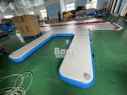 OEM ODM Drop Stitch DWF Material Inflatable Platform For Water Inflatable Swim Dock