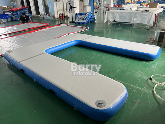 OEM ODM Drop Stitch DWF Material Inflatable Platform For Water Inflatable Swim Dock