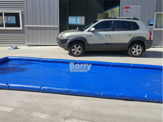 PVC Truck Inflatable Car Clean Pad PVC Portable Inflatable Car Wash Containment Mat With Water Reclamation System