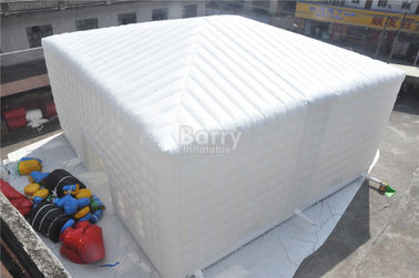 White 15x15M Inflatable Tent , Custom Made Led Inflatable Party Tent Cube For Event