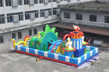 15x8M  Inflatable Toddler Playground With Printing Logo / Backyard Obstacle Course