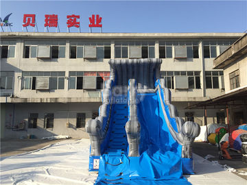 Commercial Grade Wave Inflatable Dry Slide 7.6x3.8m Customized