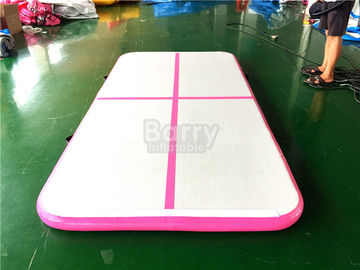 DWF PVC Indoor Sport Equipment Air Track Gymnastics Mat , Pink Tumbling Air Track
