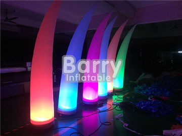 LED Blow Up Pillar Lighting Decoration For Advertsing , Inflatable Light Tube Column