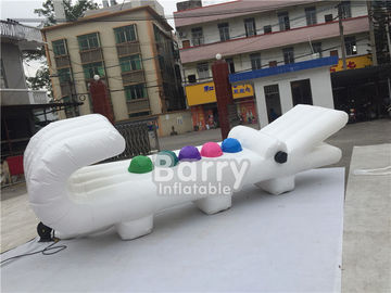 Outdoor Crocodile Inflatable Advertising Products / Custom Inflatable Lighting Advertising With White Color