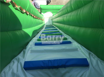 Customized PVC Double Lanes Giant Inflatable Water Slide For Aqua Park