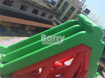 Customized PVC Double Lanes Giant Inflatable Water Slide For Aqua Park