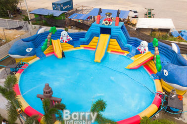 Commercial Inflatable Water Park Playground Commercial Water Park With Blower