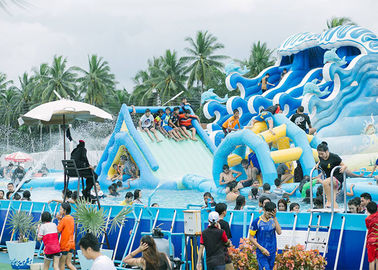 Commercial Portable PVC Inflatable Water Pool Rectangular Metal Frame Swimming Pool