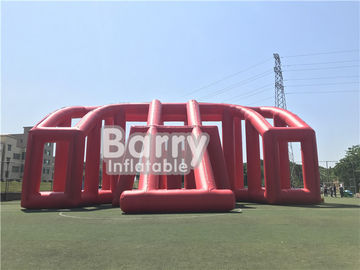 Customized Giant Rainbow 3 Lanes Inflatable Water Slides Commercial For Adult And Kids