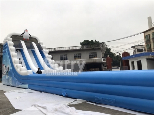 Custom Tarpaulin Outdoor Slip Inflatable Water Slides For Adult