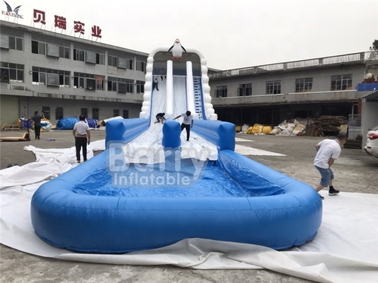 Custom Tarpaulin Outdoor Slip Inflatable Water Slides For Adult