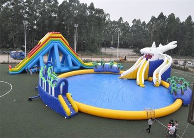 Entertainment Blow Up Games Ultimate Inflatable Water Park / Water Toys For Lake