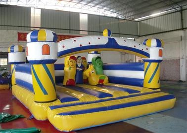 Colorful Inflatable Bouncer , Giant Inflatable Bouncer With Obstacle