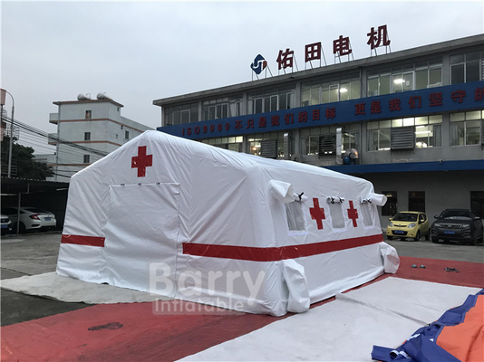 Air Tight Tarpaulin Inflatable Medical Military Tent For Shelter