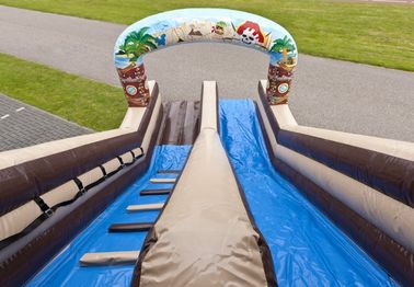 Full Print Attraction Playground Professional Commercial Inflatable Slide For Kids Playing