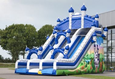Blue Castle Large Comelot Jump And Slide Inflatables With Climbing Wall