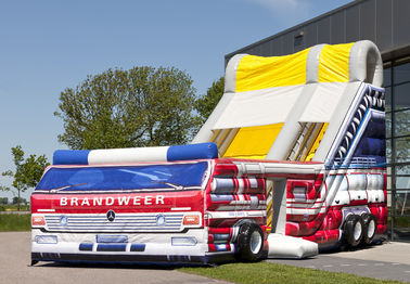 Customized Fire Truck Adult Inflatable Slide Party Event Rent Inflatable Slides