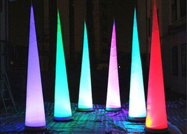 Led Lighting Inflatable Advertising Products , Party Decoration Inflatable Cone