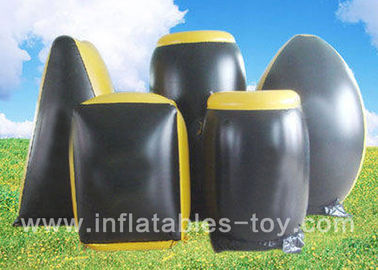 Professional Inflatable Sports Games , Inflatable Paintball Bunker With 0.55 PVC Material