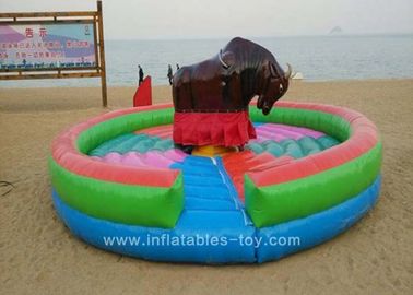 Amusement Park Inflatable Sports Games , Inflatable Sporting Mechanical Bull