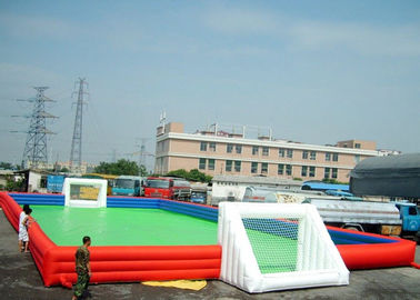 Outdoor 12 x 2 x 6m Inflatable Soccer Field / Football Pitch With Air Pump