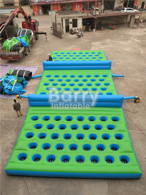 Crazy 0.55 PVC Green Inflatable 5K Run Race For Adults Combo Jumpers Rent