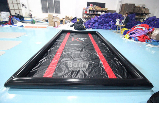 Custom Design Outdoor Big Portable Blow Up Inflatable Car Wash Mat With Air Pump For Outdoor