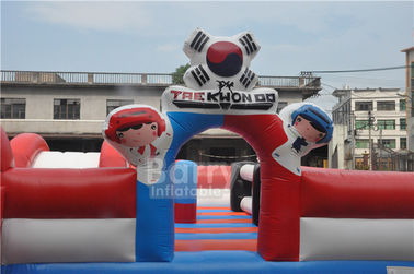 Custom Inflatable Toddler Playground , Special Inflatable Fun City Boxing Bull Theme
