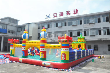 Sport Theme Inflatable Bouncy Castle , 0.55 mm PVC Childrens Indoor Play Equipment