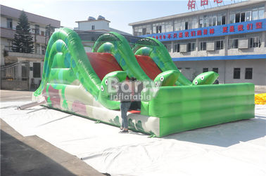 Promotion Children Toy Inflatable Snake Slide With Stair Behind