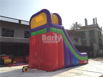 Rainbow Commercail Inflatable Slide For Kids With Full Printing