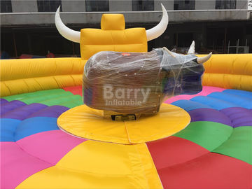 Funny Large Inflatable Mechanical Bull Games For 1 People  , Inflatable Rides