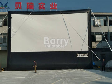 Cloth Inflatable Movie Screen For Outdoor Event , Inflatable Projector Screen