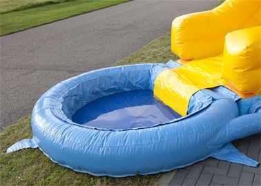 Mini Inflatable Water Slide , Inflatable Water Jumping Castles Slide For Kids