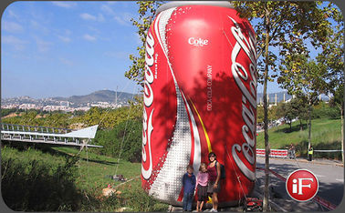 Durable Inflatable Advertising Products / PVC Inflatable Coca Cola Bottle